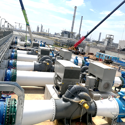 煙臺萬華第十循環(huán)水站大口徑電動···